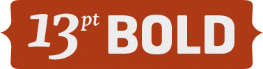 13pt Bold